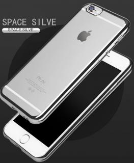 Luxury clear case kryt pro Apple iPhone X/XS Barva: Stříbrná