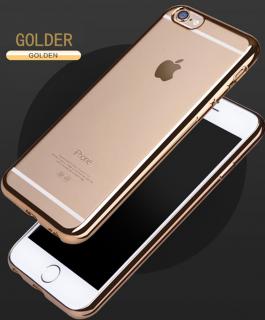Luxury clear case kryt pro Apple iPhone X/XS Barva: Zlatá