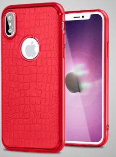 Magleather magnetický gumový kryt pro Apple iPhone 7 Plus/8 Plus Barva: Červená