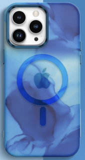 Magsafe watercolour kryt pro Apple iPhone 13 Barva: Modrá