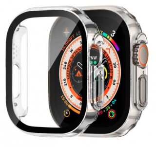 Metalic 360° kryt s tvrzeným sklem pro Apple Watch Ultra/Ultra 2 (49 mm) Barva: Čirá