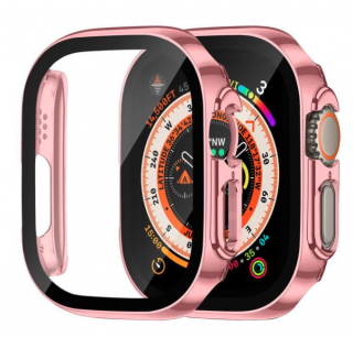 Metalic 360° kryt s tvrzeným sklem pro Apple Watch Ultra/Ultra 2 (49 mm) Barva: Růžová