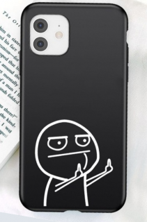 Middle finger funny kryt pro Apple iPhone 12/12 Pro