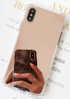 Mirror miracle kryt pro Apple iPhone X/XS s vyztuženými rohy krytu Barva: Růžová