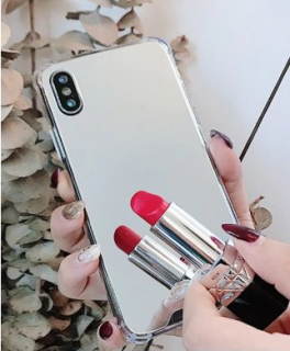 Mirror miracle kryt pro Apple iPhone X/XS s vyztuženými rohy krytu Barva: Stříbrná