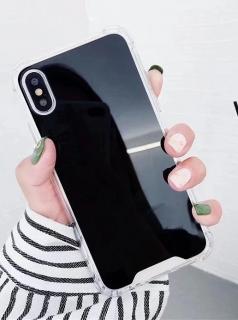 Mirror miracle kryt pro Apple iPhone XR s vyztuženými rohy krytu Barva: Černá