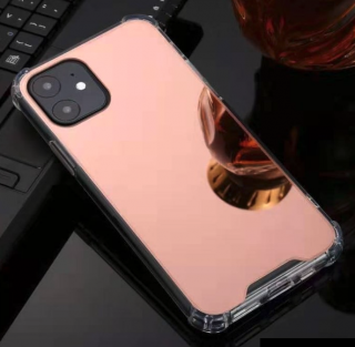 Mirror miracle kryt s vyztuženými rohy krytu pro Apple iPhone 12/12 Pro Barva: Růžová
