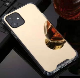 Mirror miracle kryt s vyztuženými rohy krytu pro Apple iPhone 12 Mini Barva: Zlatá