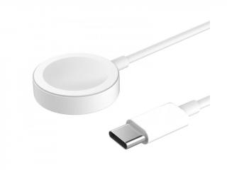Nabíjecí magnetický USB-C kabel pro Apple Watch All Series 1m - bílý