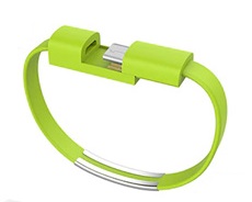 Náramek - nabíjecí kabel s Apple lightning konektorem Barva: Limetková