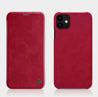Nillkin leather book pouzdro pro Apple iPhone 12 Pro Max Barva: Červená