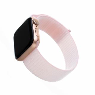 Nylonový řemínek FIXED Nylon Strap pro Apple Watch 41mm/ 40mm/ 38mm, růžový