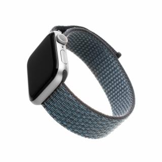 Nylonový řemínek FIXED Nylon Strap pro Apple Watch 41mm/ 40mm/ 38mm, temně šedý