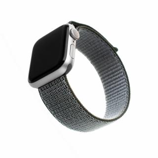 Nylonový řemínek FIXED Nylon Strap pro Apple Watch 49mm/ Watch 45mm/ Watch 44mm/ Watch 42mm, olivový