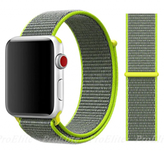 Nylonový řemínek pro Apple Watch (38/40 /41 mm) Barva: Limetková