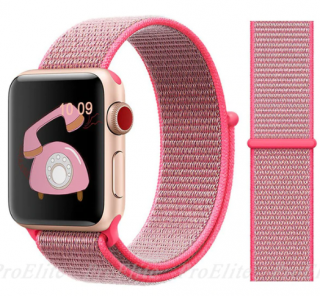 Nylonový řemínek pro Apple Watch (38/40 /41 mm) Barva: Růžová