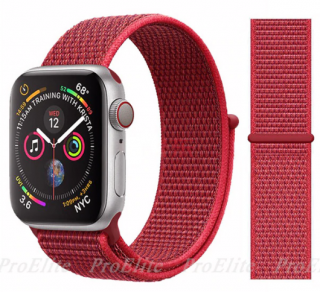 Nylonový řemínek pro Apple Watch (42/44/45/49 mm) Barva: Červená