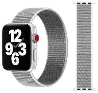 Nylonový řemínek pro Apple Watch (42/44/45/49 mm) Barva: Stříbrná