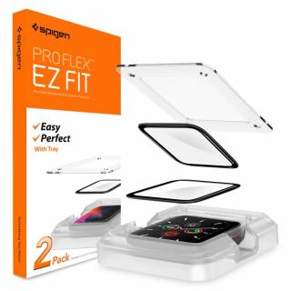 Ochranná fólie s rámečkem Spigen Proflex EZ Fit 2 Pack pro Apple Watch 4/5/6/SE (40 mm)