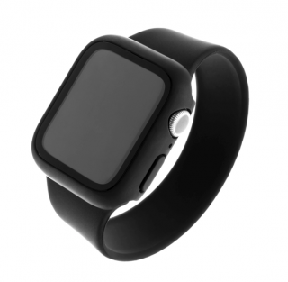Ochranné pouzdro FIXED Pure+ s temperovaným sklem pro Apple Watch 41mm, černé