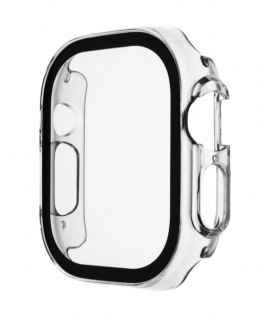 Ochranné pouzdro FIXED Pure s temperovaným sklem pro Apple Watch Ultra/Ultra 2 49 mm, čiré