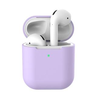 Ochranné pouzdro na Apple Airpods 1,2 silikonové hladké Barva: Fialová světlá