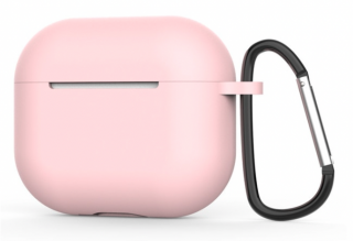 Ochranné pouzdro na Apple Airpods 3, silikonové hladké Barva: Růžová