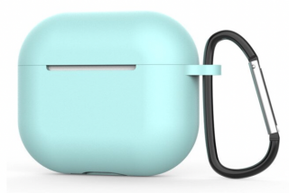 Ochranné pouzdro na Apple Airpods 3, silikonové hladké Barva: Tyrkysová