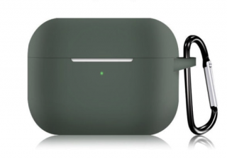 Ochranné pouzdro na Apple Airpods 3, silikonové hladké Barva: Zelená tmavá
