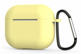 Ochranné pouzdro na Apple Airpods 3, silikonové hladké Barva: Žlutá