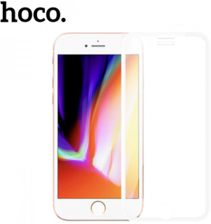 Ochranné tvrzené sklo Hoco pro iPhone 7/8 Plus 3D Shockproof Narrow edges bílé