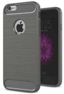 Odolný kryt Carbon fiber pro Apple iPhone 6/6S Barva: Šedá