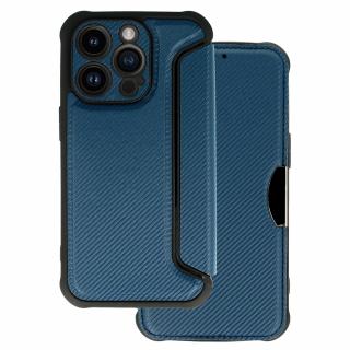 Pouzdro Razor Carbon pro Apple iPhone 14 Pro Max modrá