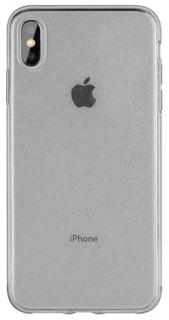 Průhledný třpytivý kryt silicon glitter pro Apple iPhone XR Barva: Šedá