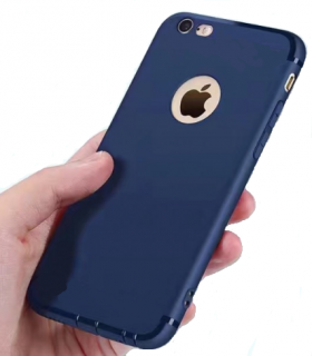 Rubber Elegant gumový ultratenký kryt pro Apple iPhone 7/8 Barva: Modrá