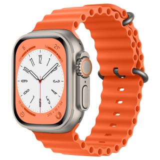 Rubber loop řemínek pro Apple Watch (38/40/41 mm) Barva: Oranžová