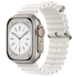 Rubber loop řemínek pro Apple Watch (42/44/45/49 mm) Barva: Bílá