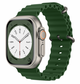 Rubber loop řemínek pro Apple Watch (42/44/45/49 mm) Barva: Zelená