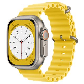 Rubber loop řemínek pro Apple Watch (42/44/45/49 mm) Barva: Žlutá