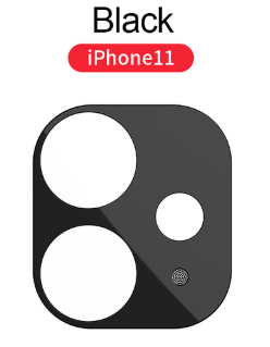 Sapphire lens tvrzené sklo pro ochranu fotoaparátu Apple iPhone 11 Barva: Černá