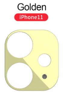 Sapphire lens tvrzené sklo pro ochranu fotoaparátu Apple iPhone 11 Barva: Zlatá