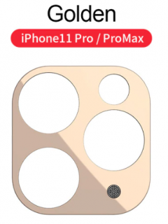 Sapphire lens tvrzené sklo pro ochranu fotoaparátu Apple iPhone 11 Pro/11 Pro Max Barva: Zlatá