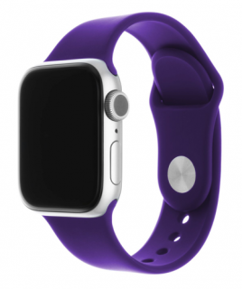 Set silikonových řemínků FIXED Silicone Strap pro Apple Watch 38/40/41 mm, tmavě fialový
