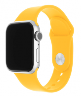 Set silikonových řemínků FIXED Silicone Strap pro Apple Watch 38/40/41 mm, žlutý