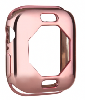 Silikonové pouzdro lesklé pro Apple Watch series 8/7 (41 mm) Barva: Růžová