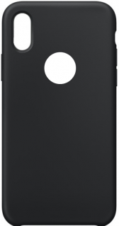 Silikonové pouzdro Swissten liquid Apple iPhone hole X/XS černé