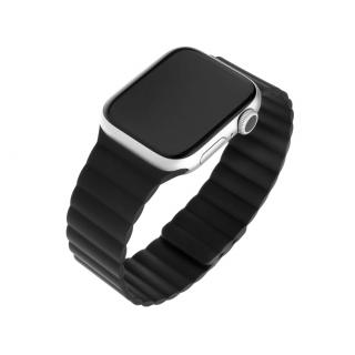 Silikonový řemínek FIXED Magnetic Strap s magnetickým zapínáním pro Apple Watch 38/40/41 mm, černý