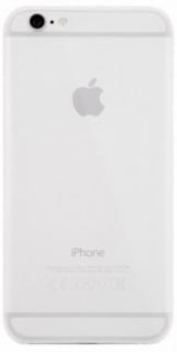 Snowy poloprůhledný kryt s výkrojem na logo pro Apple iPhone 6/6S