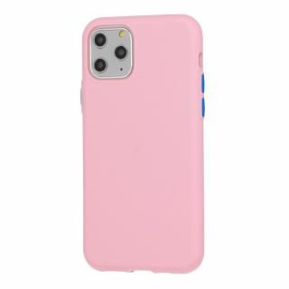 Solid thin silikonový kryt pro Apple iPhone 12/12 Pro Barva: Růžová