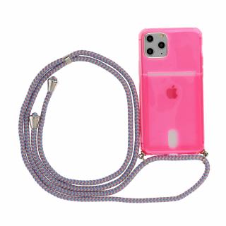 Strap Fluo kryt pro Apple iPhone 12 Mini Barva: Růžová